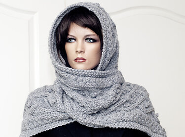 Kapuzenschal "Marit" - Stricken