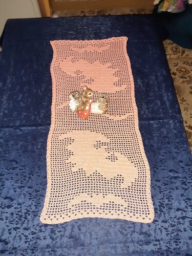 Anleitung Tischläufer Herbst "Fledermaus" häkeln