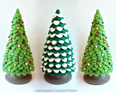 085 Crochet Pattern Christmas Tree New Year Amigurumi - by Zabelina Cp