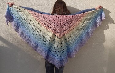 Anleitung Tuch Raihana - Häkeln