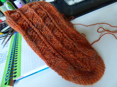 Strickanleitung * Ergonomische Lace Socken "New York" - Bild 2