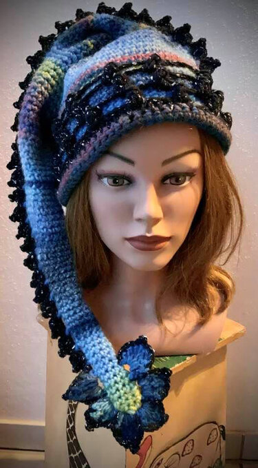 Zipfelmütze  " Drachenkind" - Häkeln