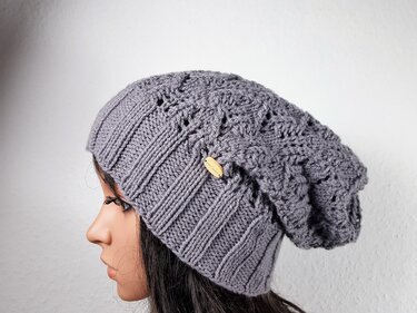 101 Strickanleitung Beanie Longbeanie Häuser - Bild 2