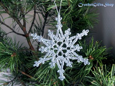 Häkelanleitung Schneeflocke 3