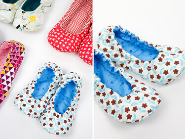 Hausschuhe “Ava” Gr. 32 - 45 - Nähen