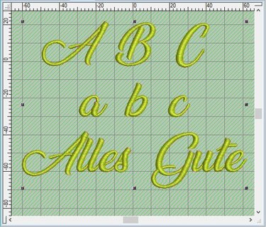 Charlotta Lateinschrift 01 Stickdatei - Sticken