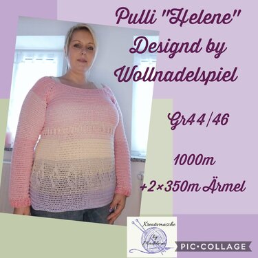 Helen - Ein Wohlfühlpulli für alle Damengrößen - häkeln im RVO - Bild 2