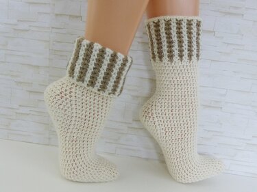 EasySoks7 Häkelsocken mit Umschlag leicht & schnell, Gr. 26-45 - Häkeln