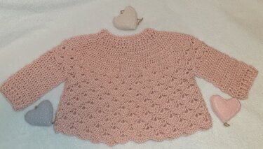 Anleitung für Baby- und Puppenjäckchen Anja Größe 0 – 24 Monate - Häkeln