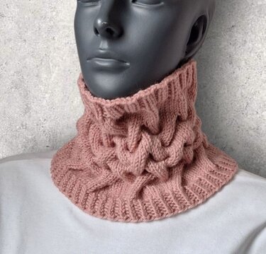 Strickanleitung Halssocke, Neckwarmer, Cowl   #359