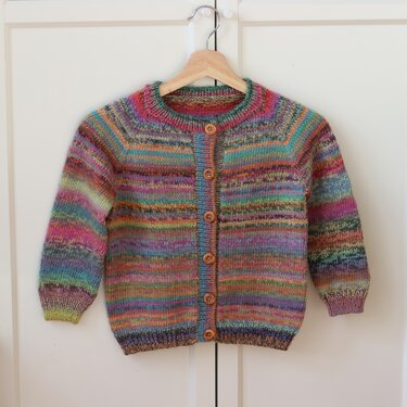 Knitting Pattern | HAPPY Cardigan Mini| 50/56 -  134/140