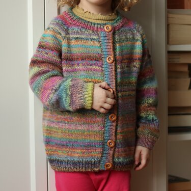 Knitting Pattern | HAPPY Cardigan Mini| 50/56 -  134/140