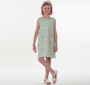 Sewing pattern girls dress GEMMA photo tutorial 0m/1m–3y/4y