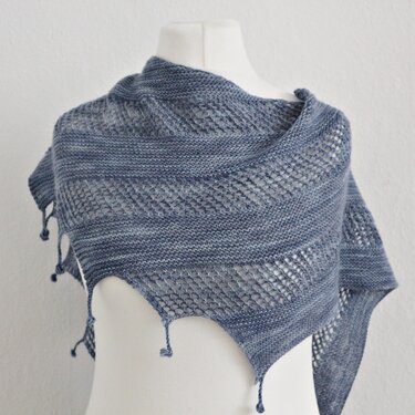 Knitting Pattern PDF Shawl Bundle – Two Asymmetrical Dragon Tail Shawls