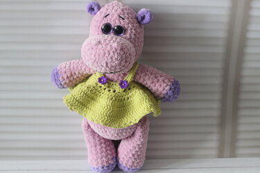 Plush Hippo Crochet Pattern