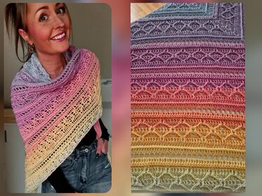 Tuch Runa häkeln Dreieckstuch