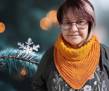 Triangle Shawl – Tunisian Crochet | Intermediate & Confident Beginners