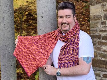 Schal "Zick Zack" - Stricken