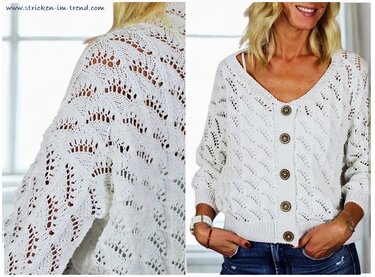 Strickanleitung für Damenweste | Sommerweste COTTON MIX #3