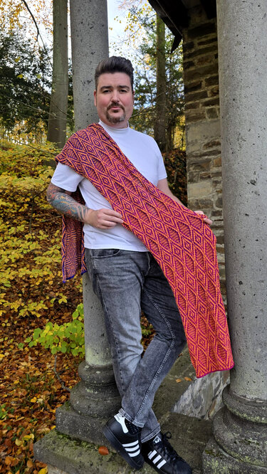 Schal "Zick Zack" - Stricken