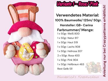 Häkelanleitung Hasenwichtel Aufsteller oder Türhänger