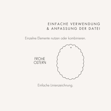 Plotter- und Laserdatei "OSTEREI" - liebevoll gestaltete Zeichnung - Plotting
