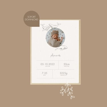 Plotter- und Laserdatei "WAL" - liebevoll gestaltete Zeichnung - Plotting