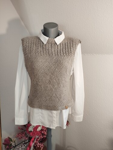 Slipover, Top, Pullunder Gr. 38 - Stricken