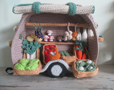 The little vegetable cart - Crochet