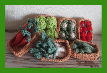 der kleine Gemusestand - Häkeln