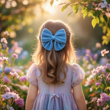 Häkelanleitung Schleifen-Haarclip (PDF + Videoanleitung)