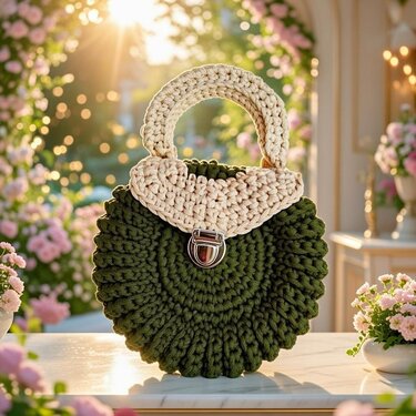 Crochet Round Bag Pattern – Easy Tote PDF + Video Tutorial