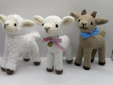 2in1: Lamm + Zicklein - Häkelanleitung von NiggyArts