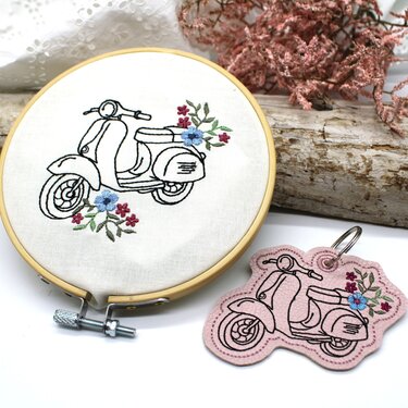 Stickdatei ITH Anhänger Vesper - Sticken