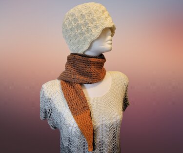 Sophie-Style Scarf – Tunisian Crochet | Intermediate
