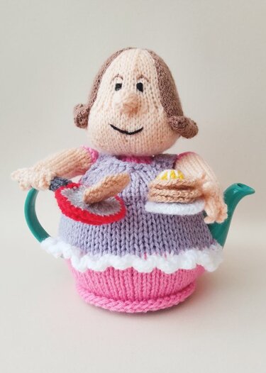 TeaCosyFolk's Pancake Day Lady Tea Cosy Knitting Pattern