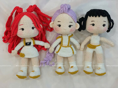 3in1 Crochet Doll Pattern Bundle – Amigurumi Kpop Girl - Image 10