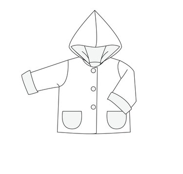 Schnittmuster Baby Zipfeljacke TORETTO Anleitung Datei 62/68–98/104 - Nähen