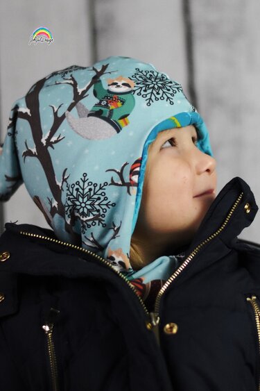 Schlupfmütze Oskar mit Öhrchen KU 38 - 55 - Nähen