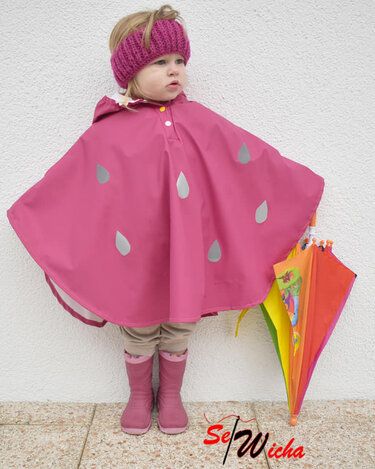 Regentanz Cape Poncho Regenponcho 74 - 164 - Nähen