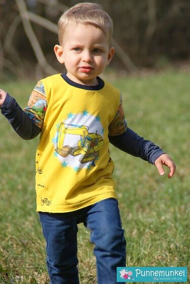 Shirt Simon Lagenlook Gr. 86 - 152 - Nähen