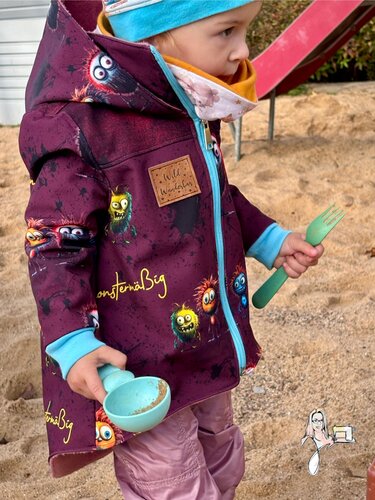 Kinder Parka, Kinderjacke, Schnittmuster, PDF Nähanleitung