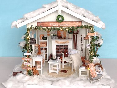 Bastelbögen Winter-Miniaturen - Basteln