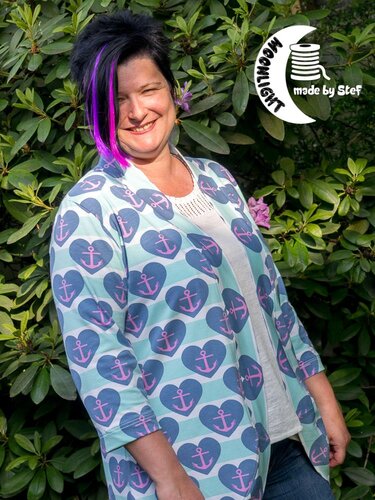 Schnittmuster Damen Cardigan – Groessen 32 bis 50 – Mit Kapuze oder Buendch - Nähen