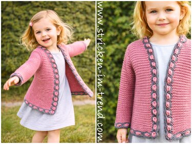 Strickanleitung für Weste / Jacke Mädchen | Trachten*janker* BabyAlpenChic