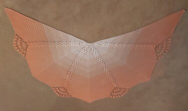 Crochet Pattern Butterfly Shawl – with Crochet Chart