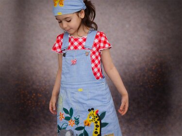 Latzrock Schnittmuster, Kinderrock, Kinder Latzrock