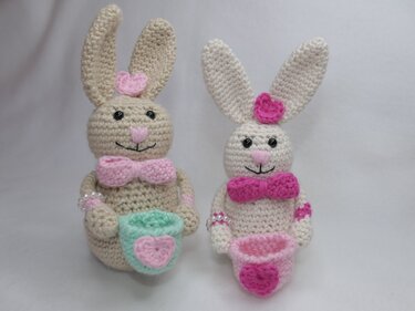 Häschen Valentina - Häkelanleitung für den Valentinstag und die Osterzeit