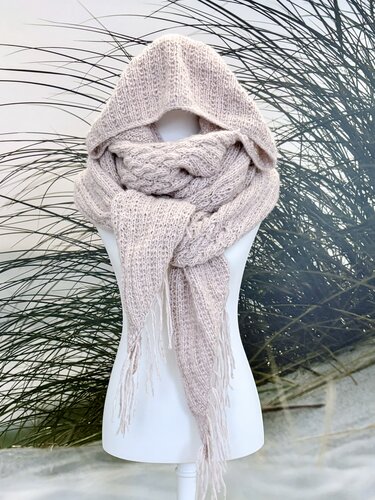 Kapuzenschal - Stricken