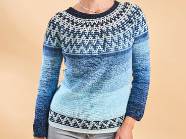 HÄKELPULLI EILEEN, gehäkelt - Häkeln